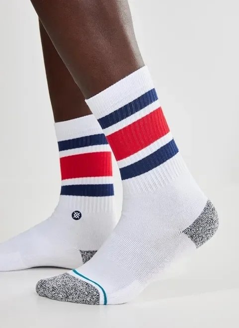 meia stance branca com listras meia stance branca com listras