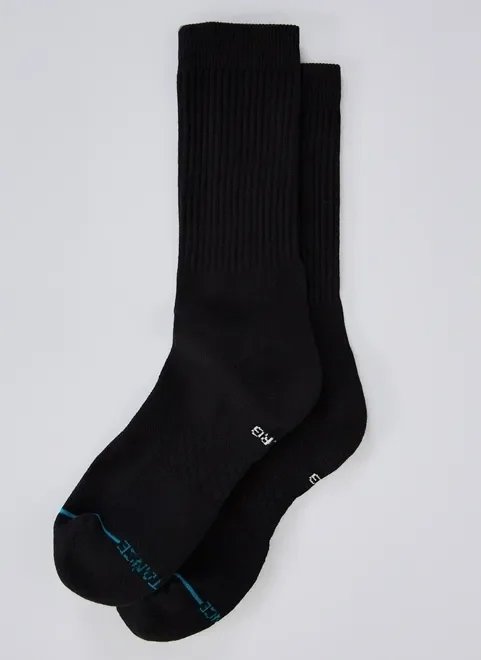 meia stance preta de cano médio meia stance preta de cano médio