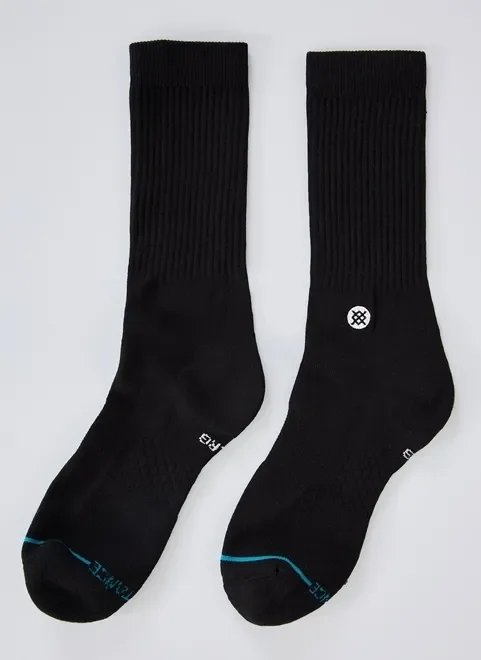 meia stance preta de cano médio meia stance preta de cano médio