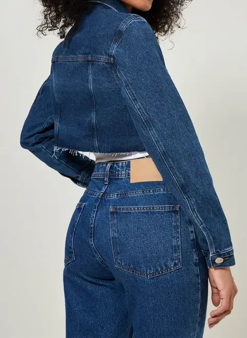 jaqueta jeans cropped jaqueta jeans cropped