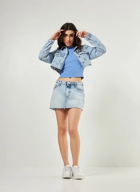jaqueta jeans cropped jaqueta jeans cropped