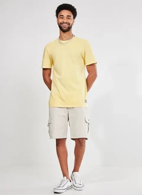 bermuda cargo de sarja gelo bermuda cargo de sarja gelo