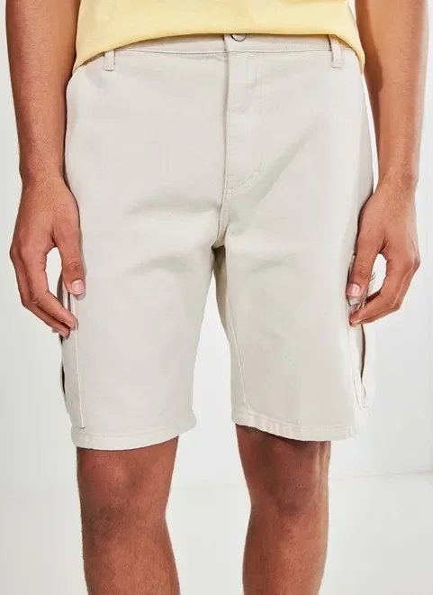 bermuda cargo de sarja gelo bermuda cargo de sarja gelo