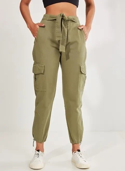 calça jogger cargo verde militar calça jogger cargo verde militar