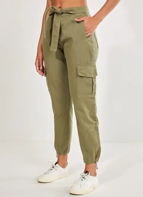 calça jogger cargo verde militar calça jogger cargo verde militar
