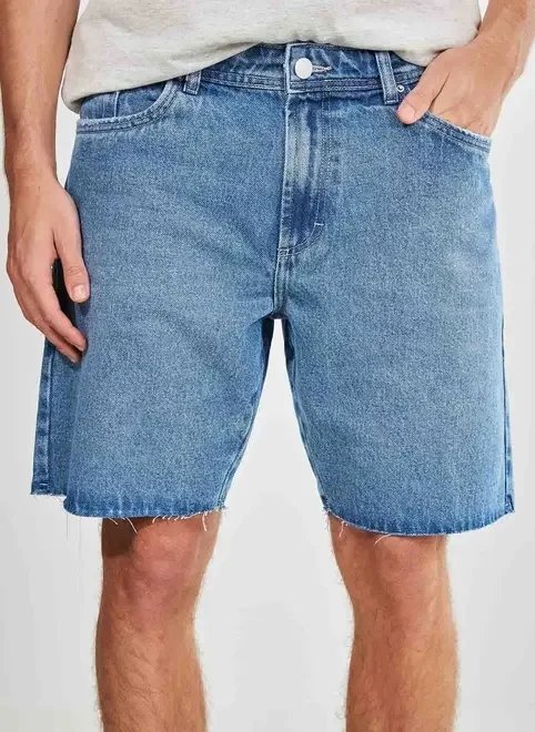 bermuda jeans com barra cortada bermuda jeans com barra cortada