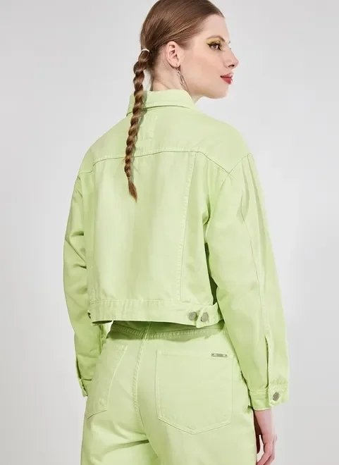 jaqueta de sarja verde lima jaqueta de sarja verde lima