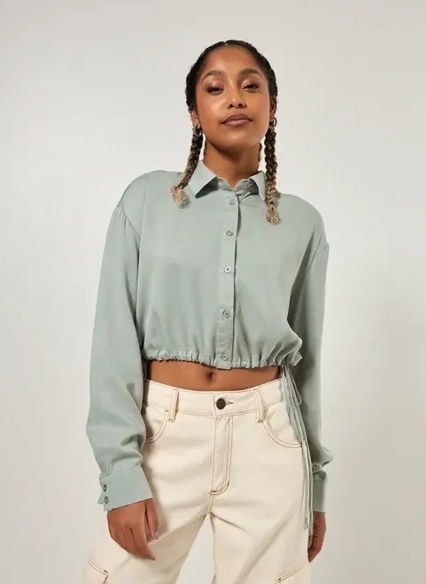 camisa cropped amarração lateral camisa cropped amarração lateral