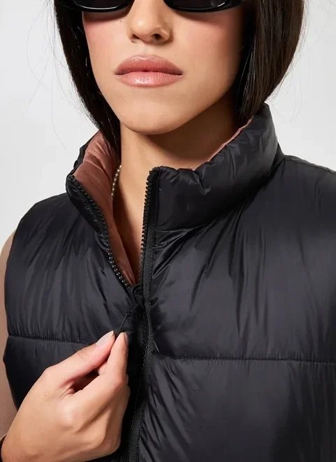 colete puffer reversível colete puffer reversível