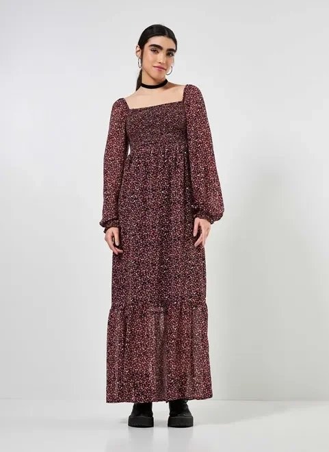 vestido longo preto florzinhas coloridas vestido longo preto florzinhas coloridas