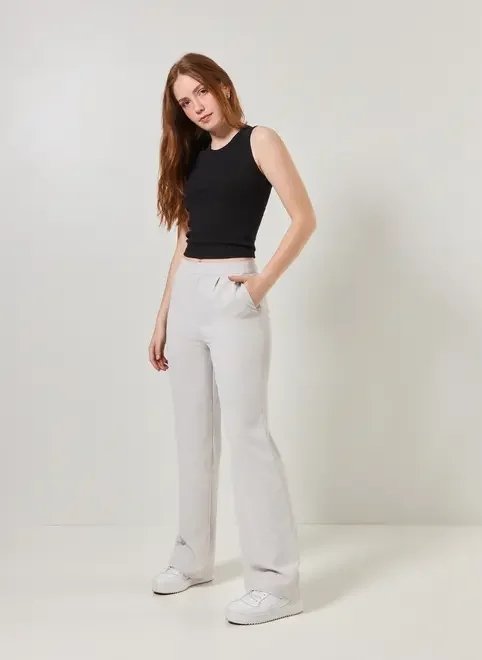 calça reta de alfaiataria calça reta de alfaiataria