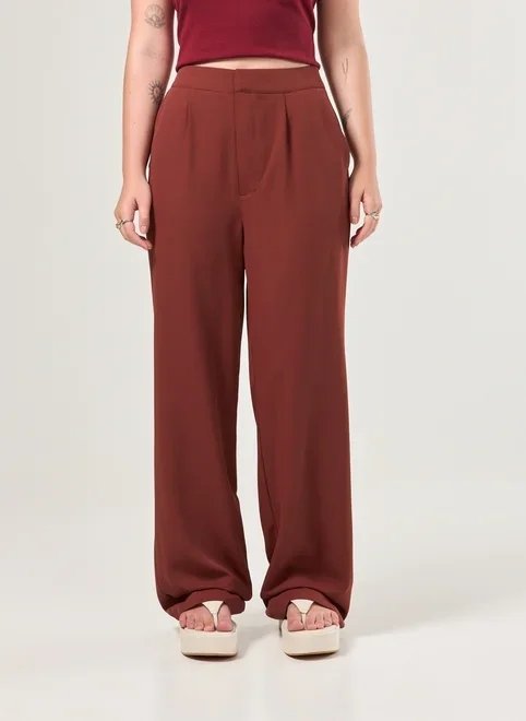 calça reta de alfaiataria calça reta de alfaiataria