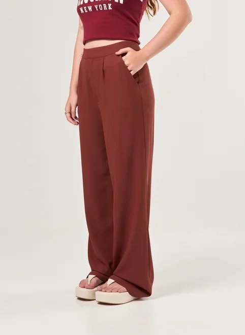 calça reta de alfaiataria calça reta de alfaiataria