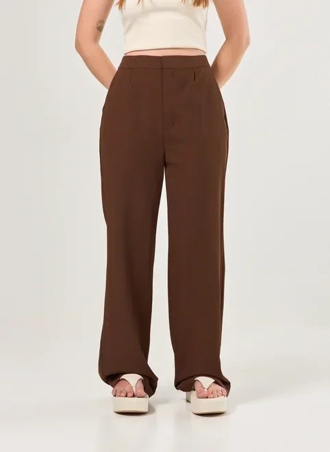 calça reta de alfaiataria calça reta de alfaiataria