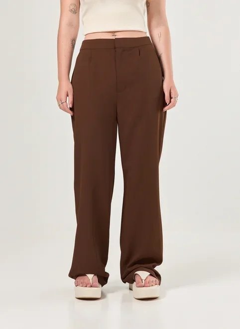 calça reta de alfaiataria calça reta de alfaiataria