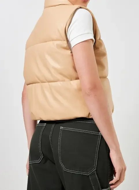 colete puffer em poliuretano colete puffer em poliuretano