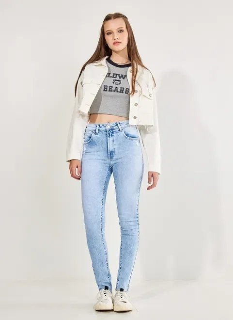 blusa cropped college cinza mescla blusa cropped college cinza mescla