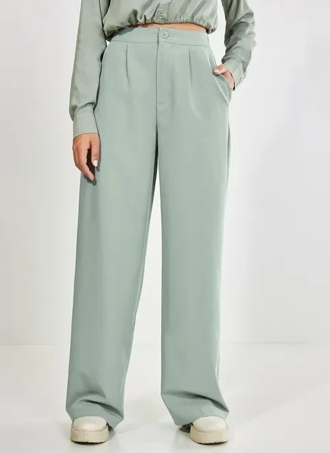 calça de alfaiataria verde seco calça de alfaiataria verde seco