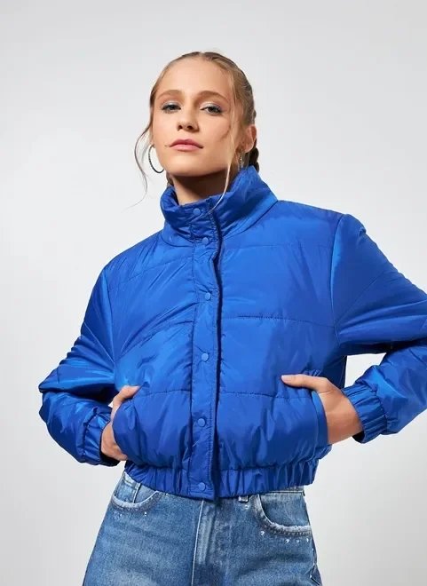 jaqueta puffer cropped jaqueta puffer cropped
