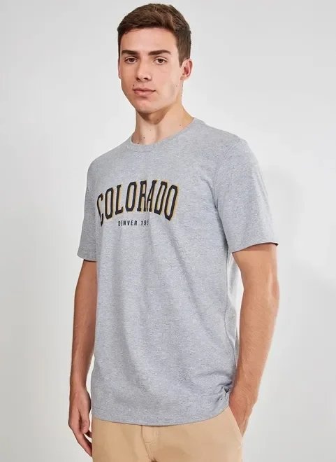 camiseta cinza mescla denver colorado camiseta cinza mescla denver colorado