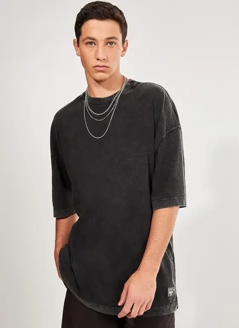 camiseta oversized marmorizada camiseta oversized marmorizada