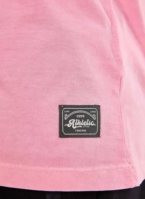 camiseta estonada rosa neon camiseta estonada rosa neon