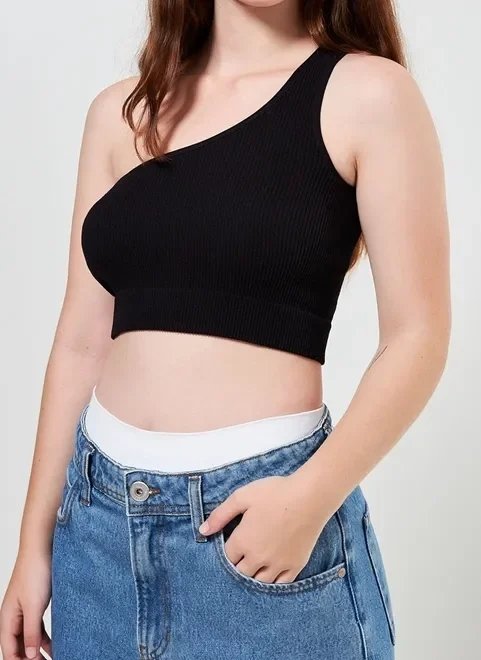 top cropped seamless alça única top cropped seamless alça única