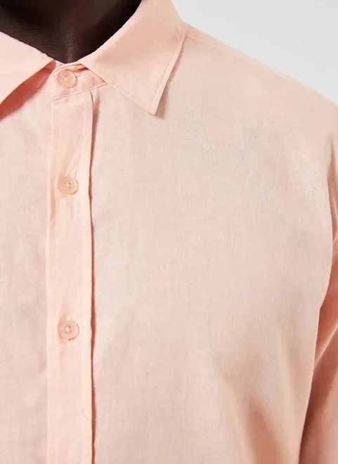 camisa de manga longa com linho camisa de manga longa com linho