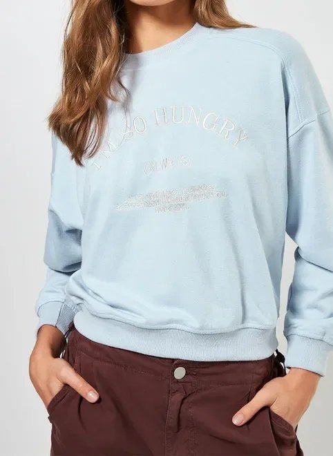 moletom azulzinho bordado moletom azulzinho bordado