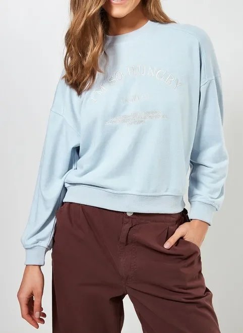 moletom azulzinho bordado moletom azulzinho bordado