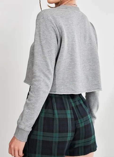 moletom cropped mescla com bordado moletom cropped mescla com bordado