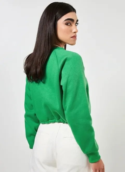 moletom cropped verde moletom cropped verde