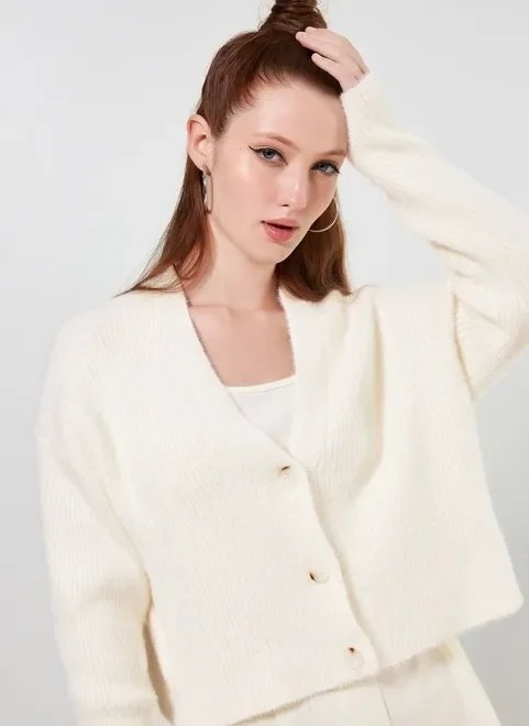 cardigan cropped peluciado cardigan cropped peluciado