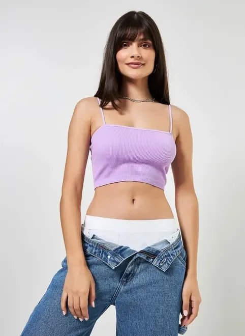 top seamless com decote reto top seamless com decote reto