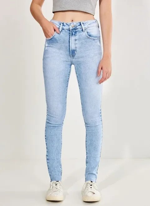calça skinny jeans clara com elastano calça skinny jeans clara com elastano