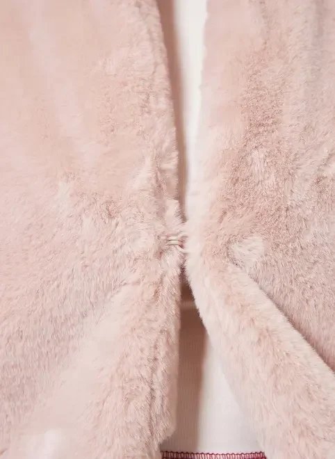 casaco de pelucia rosê casaco de pelucia rosê