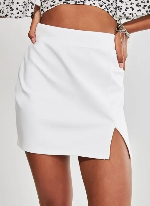 saia off-white justinha saia off-white justinha