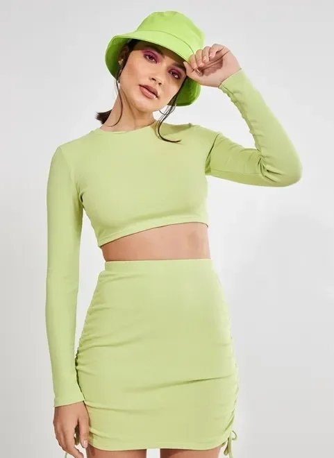 blusa cropped verde lima chromacore blusa cropped verde lima chromacore