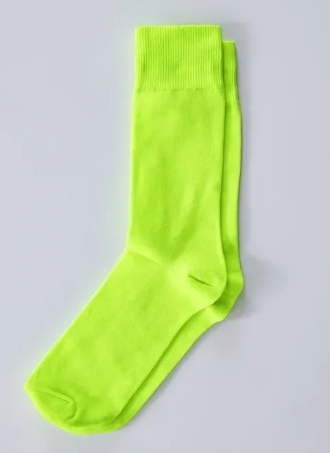 meia amarelo neon meia amarelo neon
