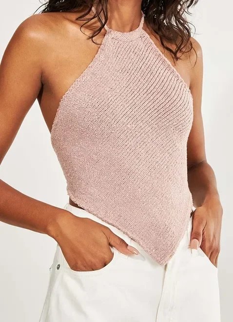 blusa frente única em retilínea rosé blusa frente única em retilínea rosé