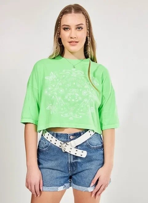 camiseta cropped estampa natureza mística camiseta cropped estampa natureza mística