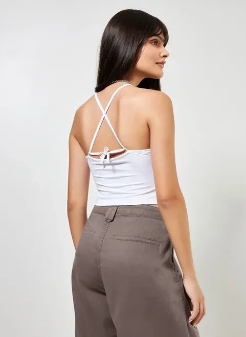 cropped frente única branco cropped frente única branco