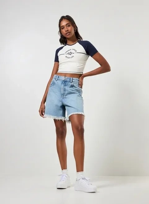 blusa cropped raglan summer chaser blusa cropped raglan summer chaser