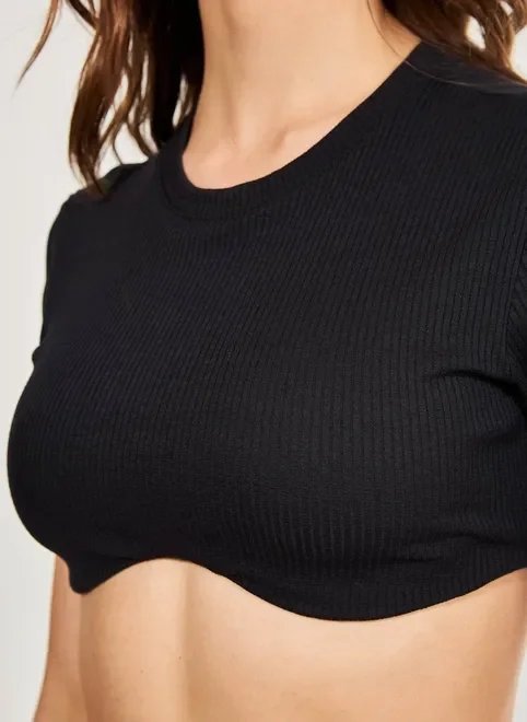 cropped com busto de arame cropped com busto de arame