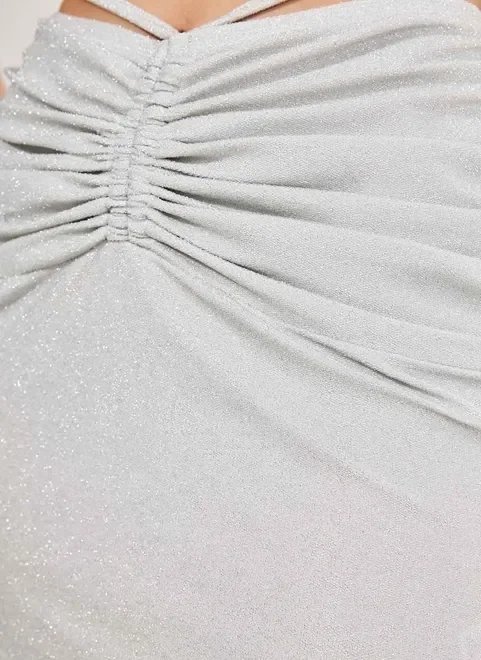 saia brilhosa com tirinhas saia brilhosa com tirinhas