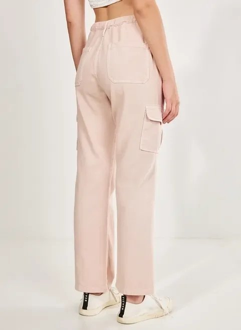 calça reta over cargo rosé calça reta over cargo rosé