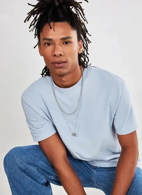 camiseta box tingimento natural azul camiseta box tingimento natural azul