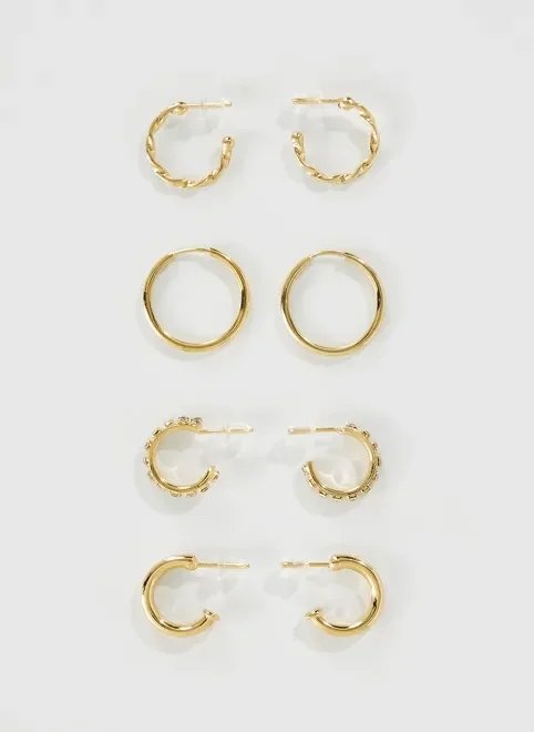 kit brincos 4 argolas kit brincos 4 argolas