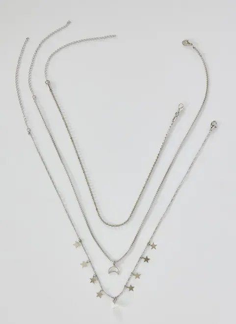 kit colares strass, estrelas e lua kit colares strass, estrelas e lua