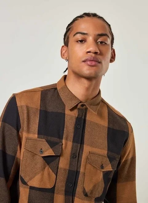 jaqueta overshirt xadrez jaqueta overshirt xadrez